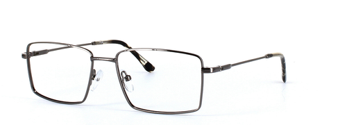 Catan in Gunmetal prescription glasses front left view