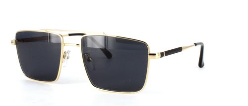 Bourbon - Prescription Sunglasses - Gold front left view