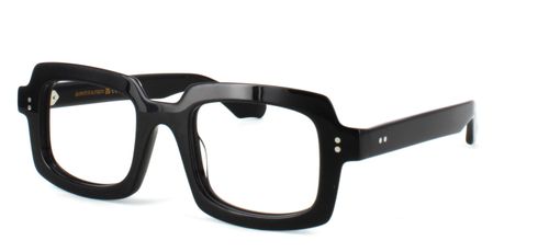 Bowyer & Finch Caesar - Black prescription glasses front left view