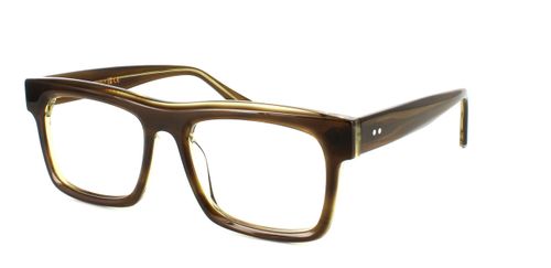 Bowyer & Finch Caligula - Brown prescription glasses front left view