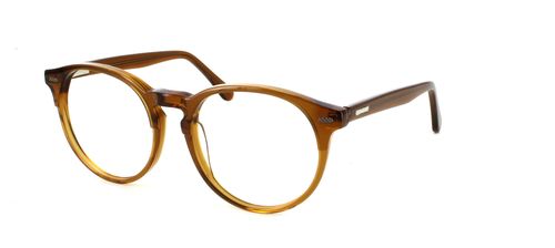 Honeyspice - Brown prescription glasses front left view