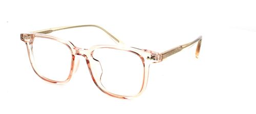Sax in Crystal Nude prescription glasses front left view