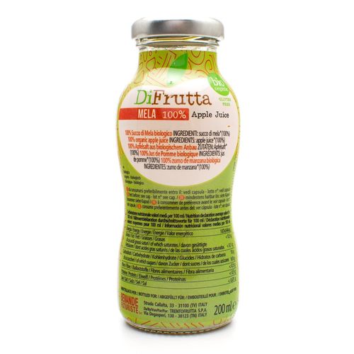 DiFrutta Bio Organic Apple juice in glass - 200ml – additional view 3