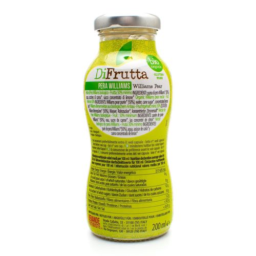 DiFrutta Bio Organic Pear juice in glass - 200ml – additional view 3