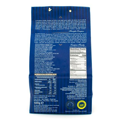 GENTILE Durum Wheat Semolina pasta 500g "Candele Corte - 10 minutes" – additional view 2