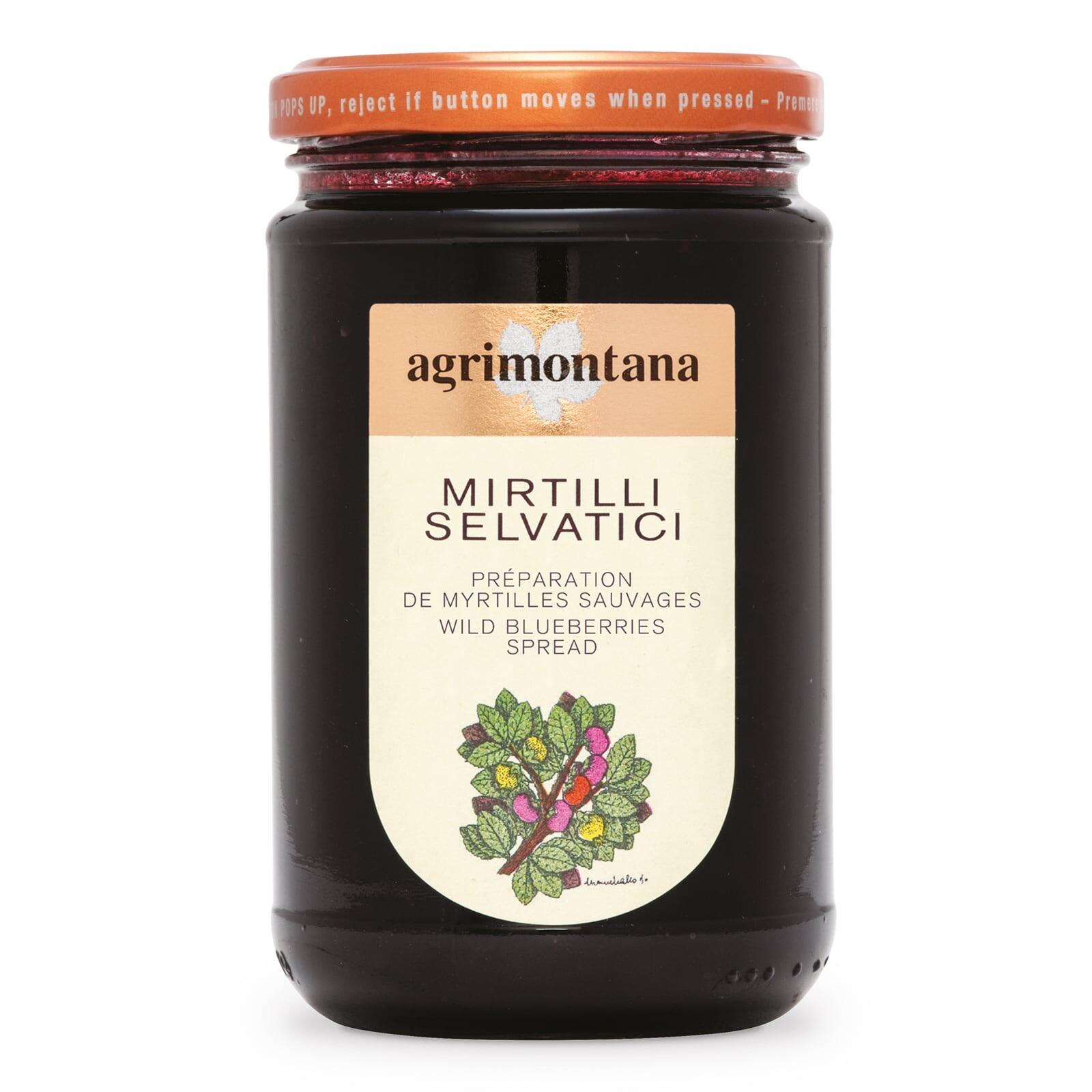 Agrimontana Wild Blueberry Extra Jam Spread 330g