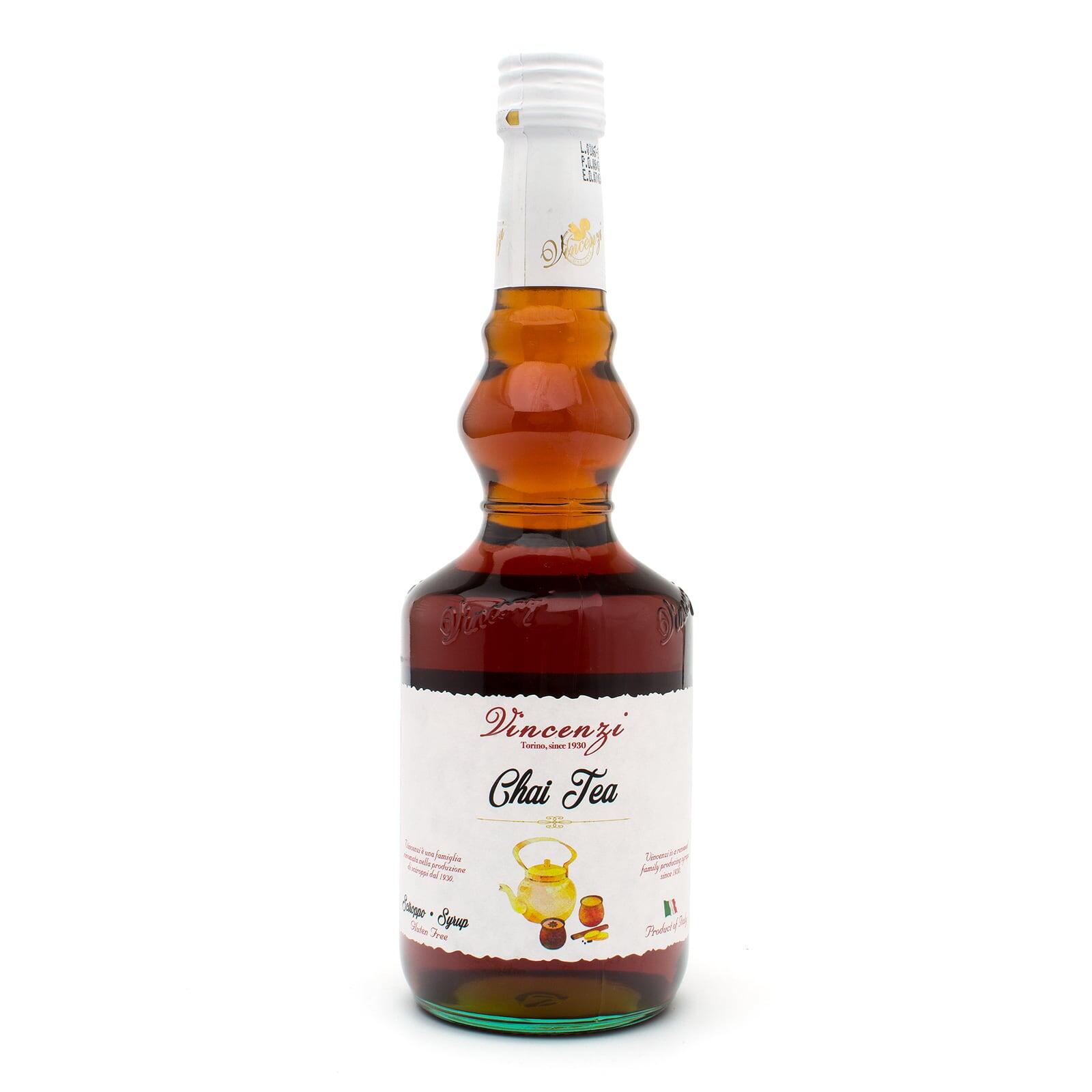 Vincenzi Chai Tea Syrup 700 ml glass bottle, front