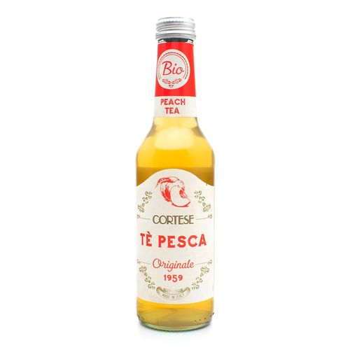 Peach Tea BIO - "Originale 1959” in glass - Cortese Soft Drink 275ml