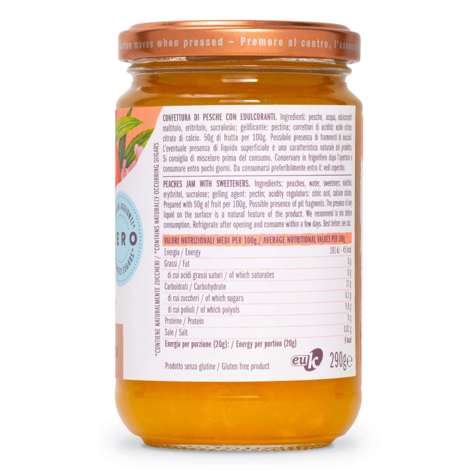 Agrimontana Peach Jam ZERO 290g – additional view