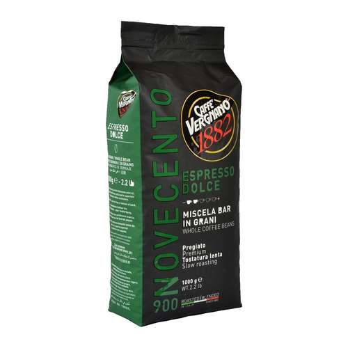 Caffè Vergnano 1882 Espresso Dolce 900 Coffee Beans 1kg – front view
