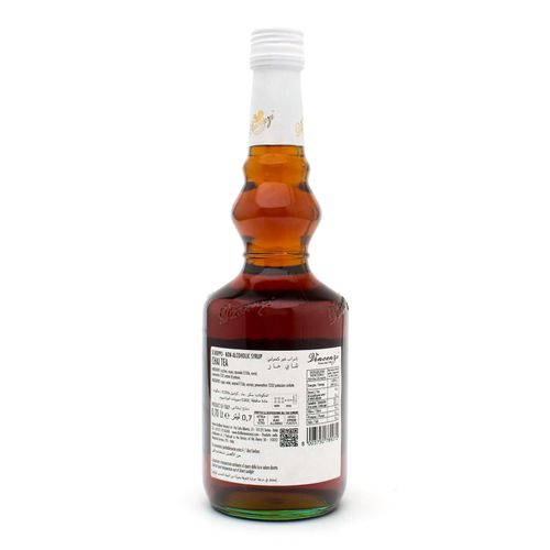 Vincenzi Chai Tea Syrup 700 ml glass bottle, back