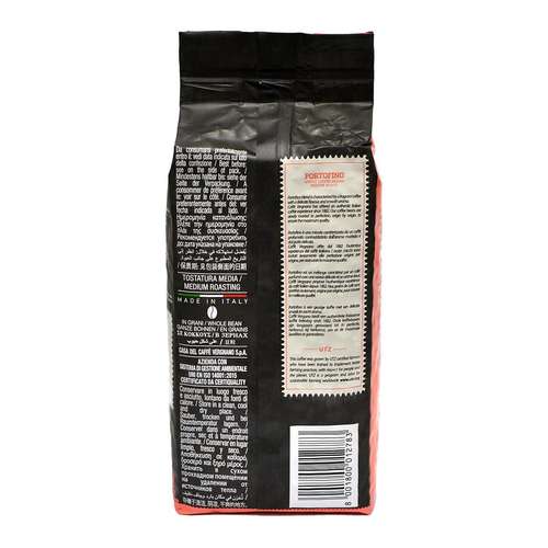 Caffè Vergnano 1882 Portofino Coffee Beans 500g – back of packaging