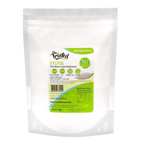 Xylitol Fine Powder 1kg - Low Calories 100% Natural Sugar Replacement