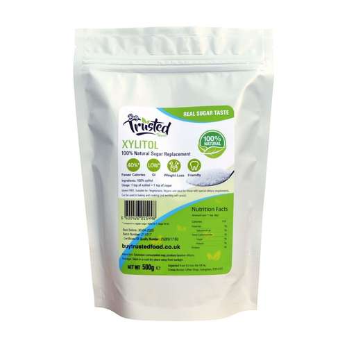 Xylitol 500g - Low Calories 100% Natural Sugar Replacement