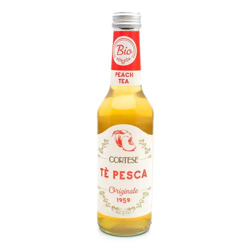 Peach Tea BIO - "Originale 1959” in glass - Cortese Soft Drink 275ml – additional view