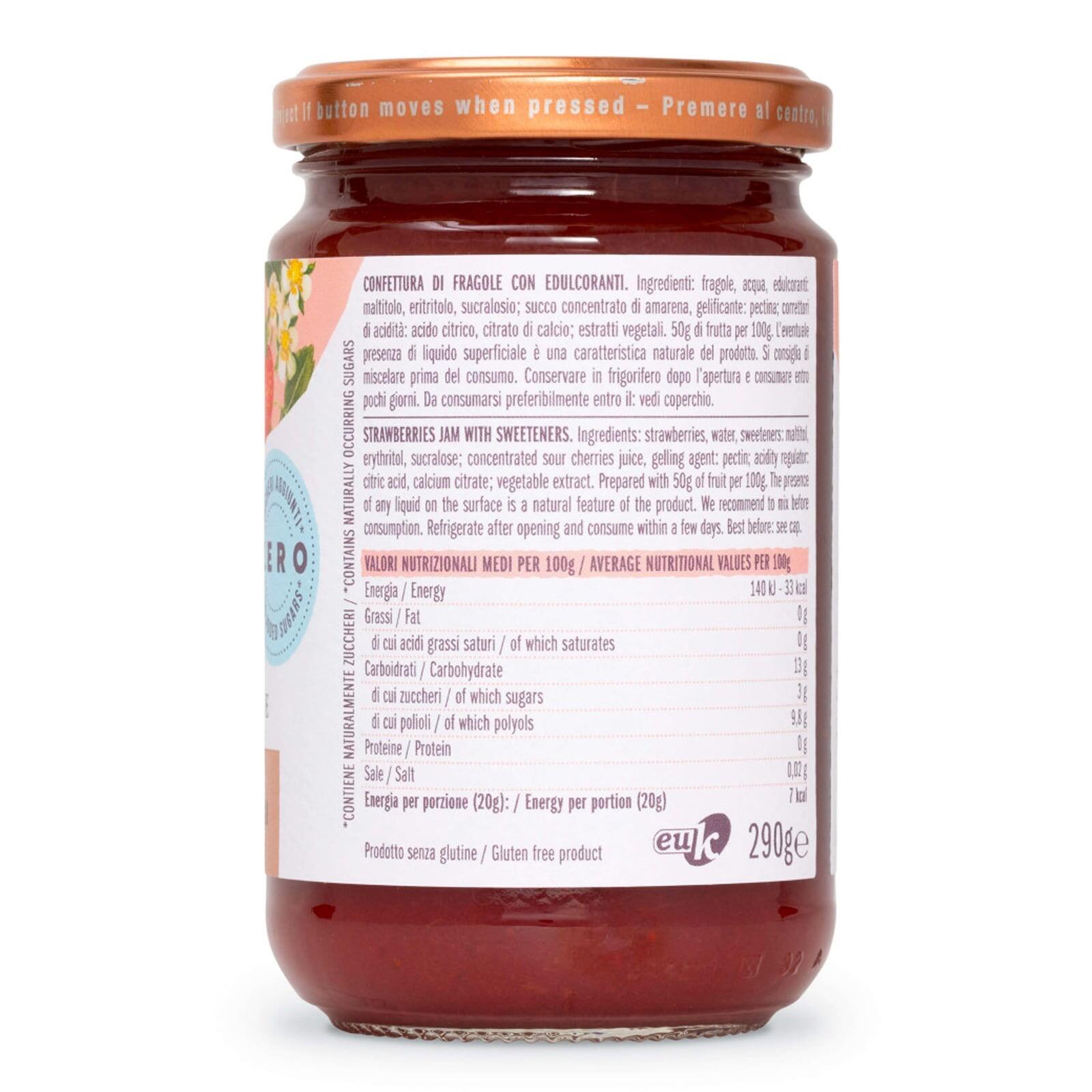 Agrimontana Strawberry Jam ZERO 290g – additional view