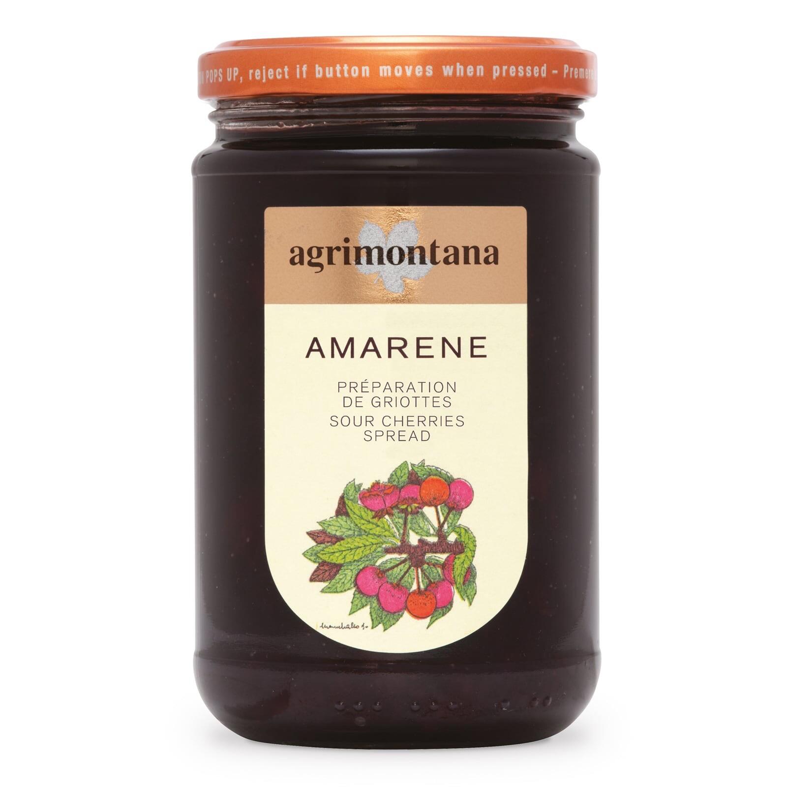 Agrimontana Sour Cherry Extra Jam Spread 330g