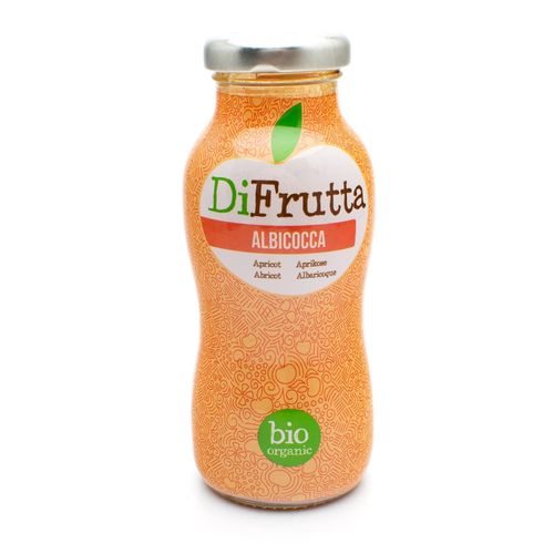 DiFrutta Bio Organic Apricot juice in glass - 200ml