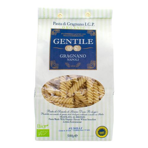 GENTILE Organic Durum Wheat Semolina pasta 500g "Fusilli - 10 minutes" – additional view