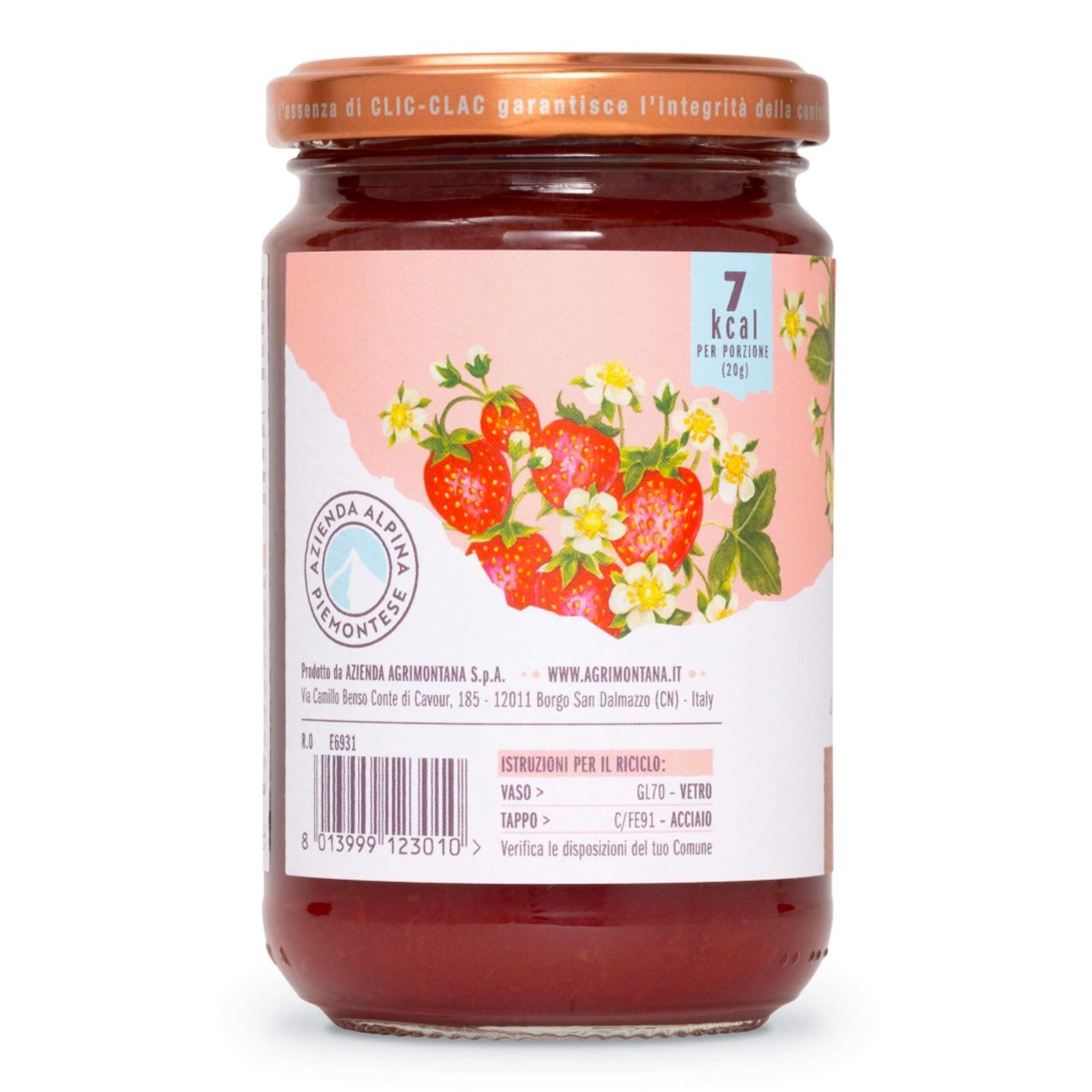 Agrimontana Strawberry Jam ZERO 290g – additional view 2