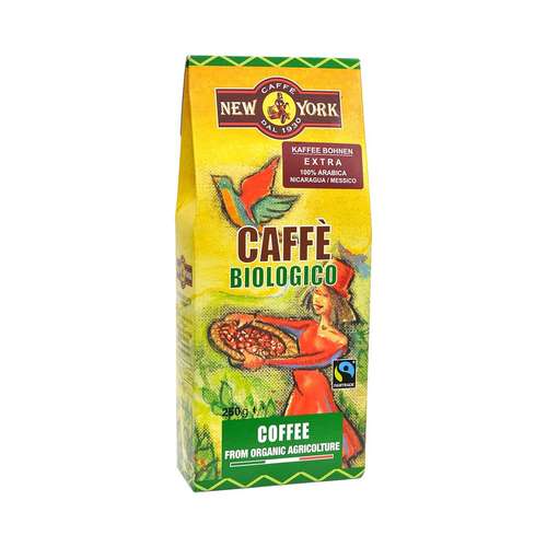 Caffè New York Biologico Organic Coffee Beans 250g – front view