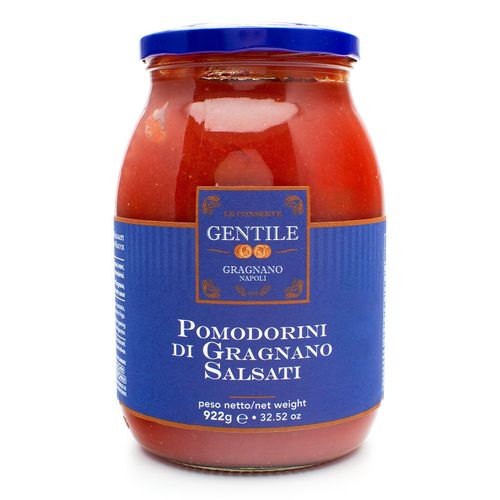 Gentile Preserves - Tomatoes from Gragnano in Sauce 922g – serving suggestion