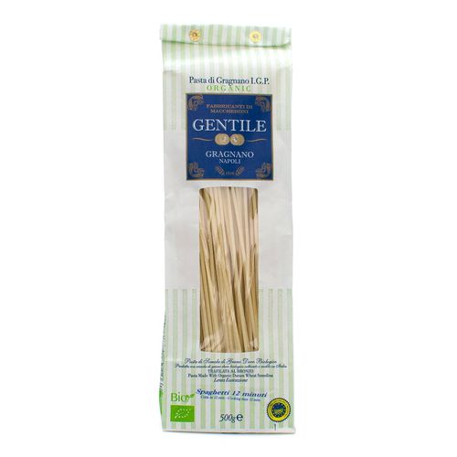 GENTILE Organic Durum Wheat Semolina pasta 500g "Spaghetti - 12 minutes" – additional view