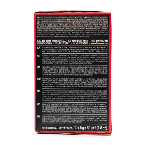 Caffè Vergnano 1882 Cremoso 10 Capsules NESPRESSO Compatible - Compostable – additional view 2