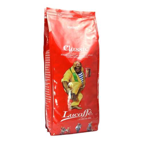 Lucaffe Classic Coffee Beans 1kg – back of packaging
