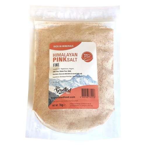 Himalayan Pink Salt 1kg Fine - 100% Natural, Rich in minerals
