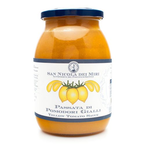 Gentile Preserves - Yellow Tomato Sauce Passata 980g – serving suggestion