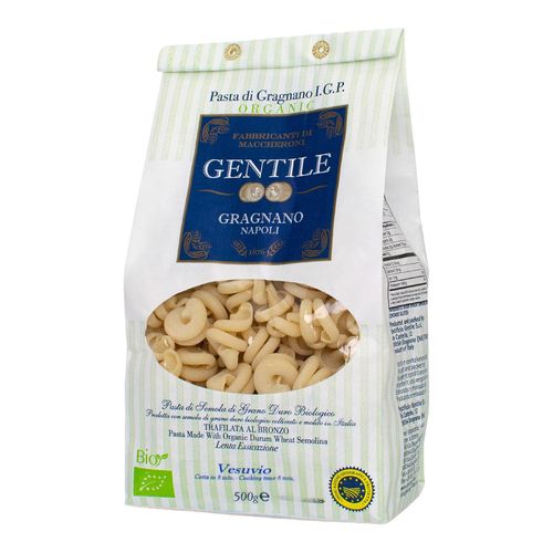 GENTILE Organic Durum Wheat Semolina pasta 500g "Vesuvio - 8 minutes"