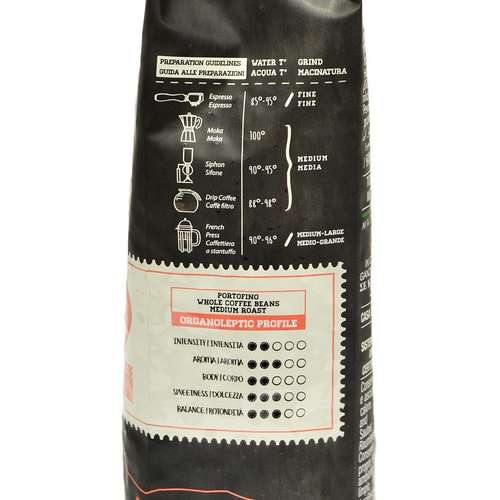 Caffè Vergnano 1882 Portofino Coffee Beans 500g – side view