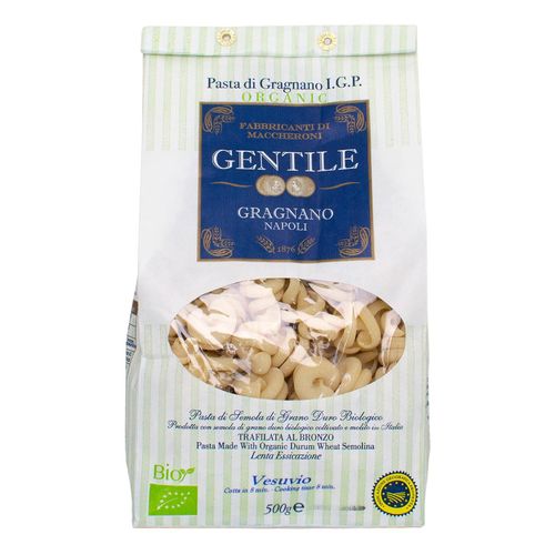 GENTILE Organic Durum Wheat Semolina pasta 500g "Vesuvio - 8 minutes" – additional view