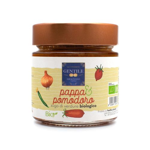 Gentile Preserves - “Pappa & Pomodoro” Ready Organic Vegetable Sauce 220g (Children’s Line) – serving suggestion
