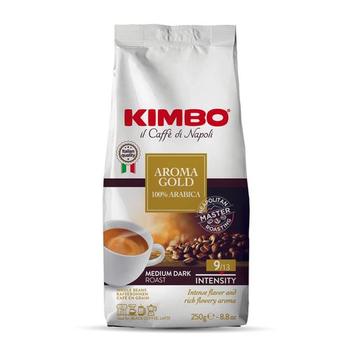 Kimbo Aroma Gold 100% Arabica Coffee Beans 250g