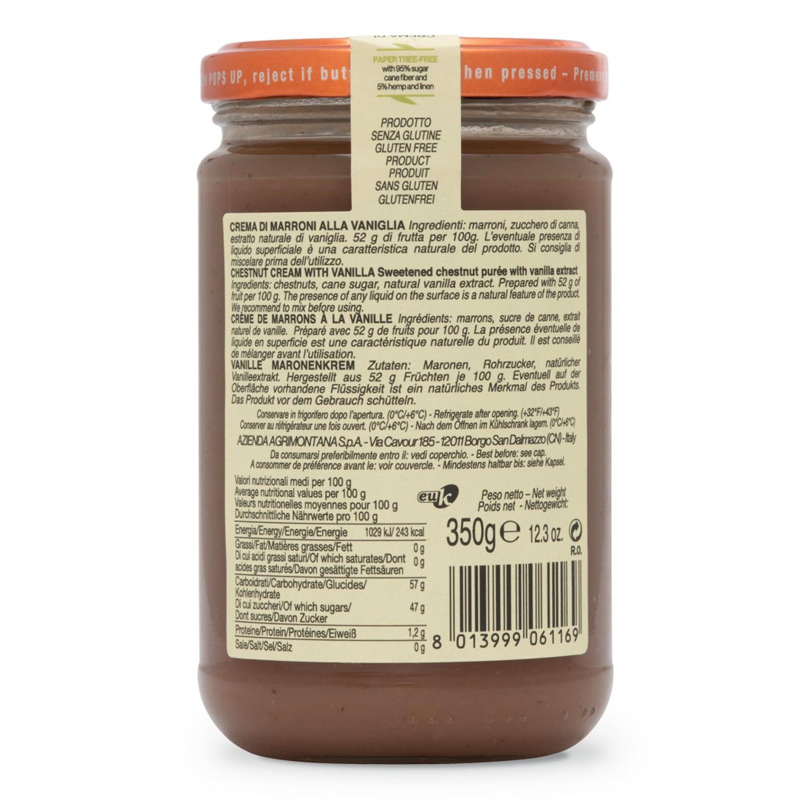 Agrimontana Chestnut Vanilla Cream 350g – additional view