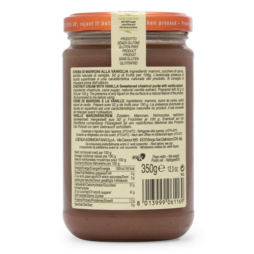 Agrimontana Chestnut Vanilla Cream 350g – additional view