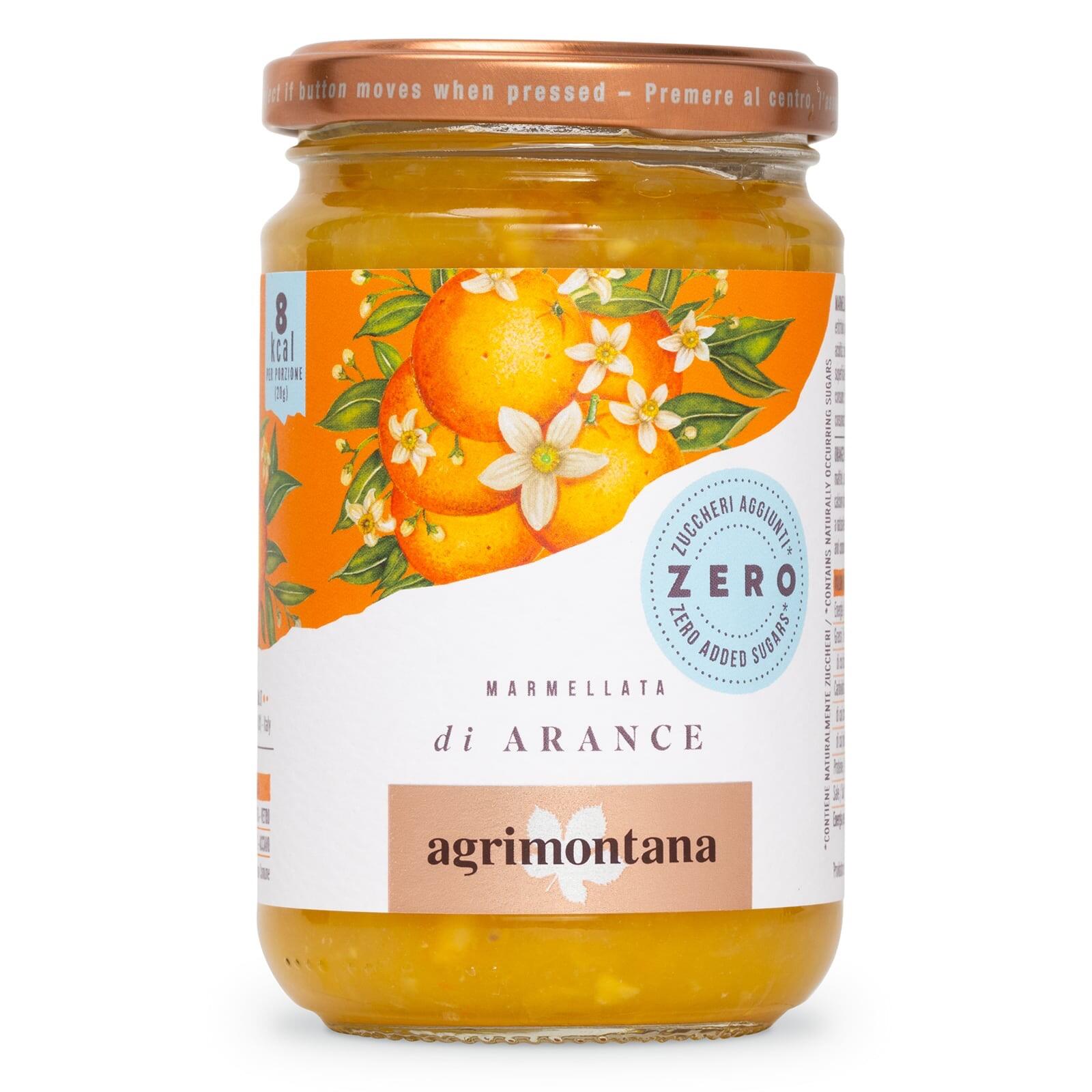 Agrimontana Orange Marmalade Jam ZERO 290g