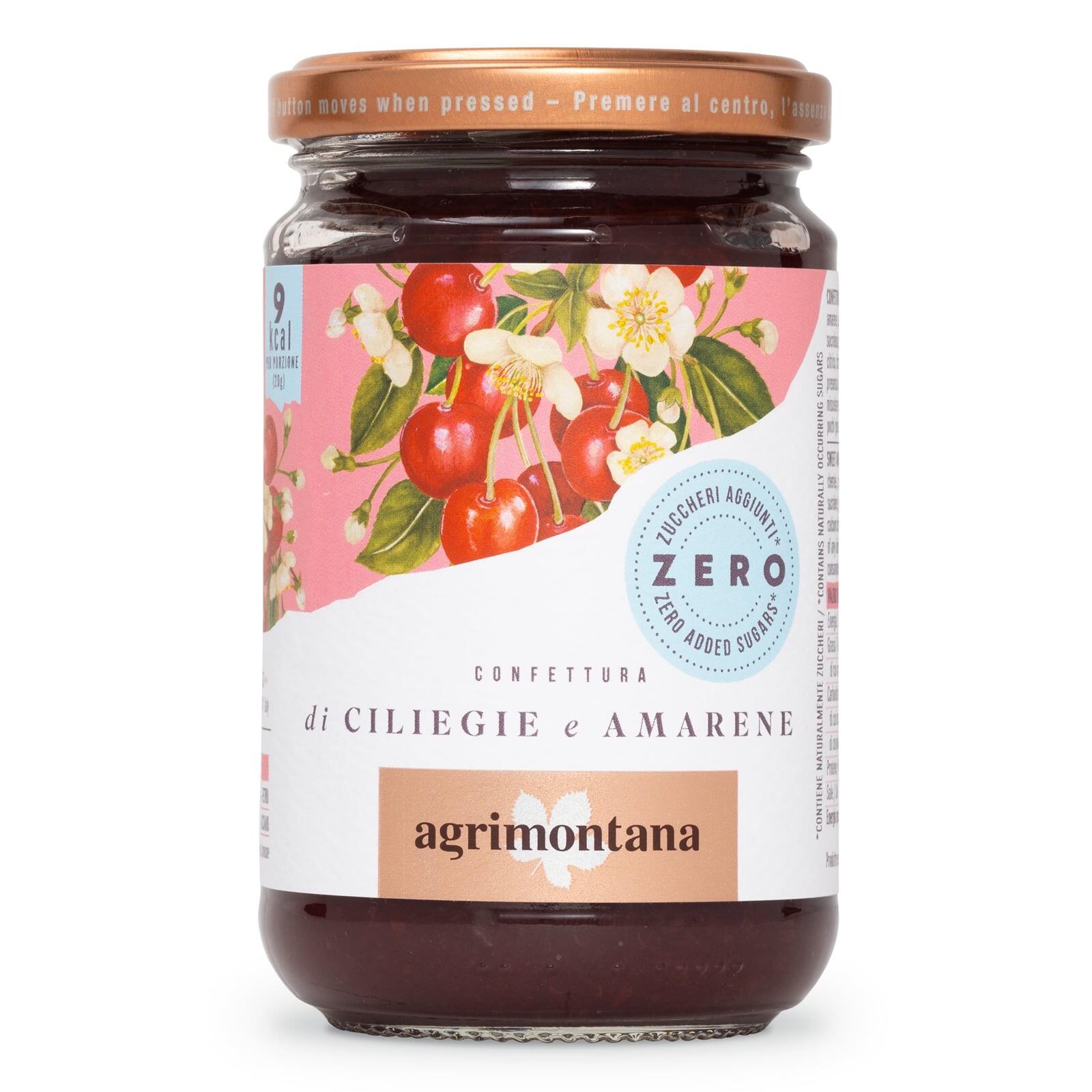 Agrimontana Sweet and Sour Cherry Jam ZERO 290g