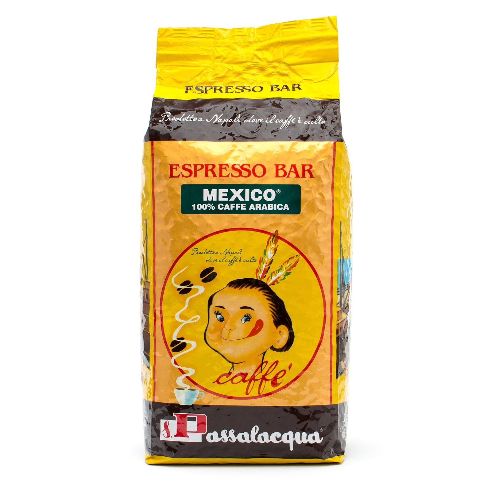 Passalacqua Mexico coffee beans, 1 kg bag, front