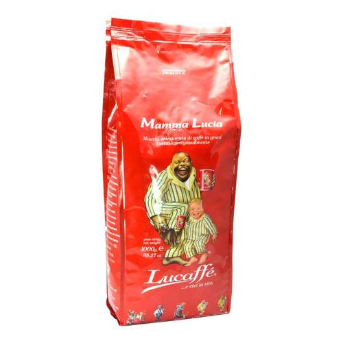 Lucaffe Mamma Lucia Coffee Beans 1kg – back of packaging