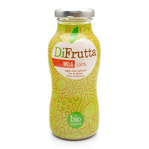 DiFrutta Bio Organic Apple juice in glass - 200ml