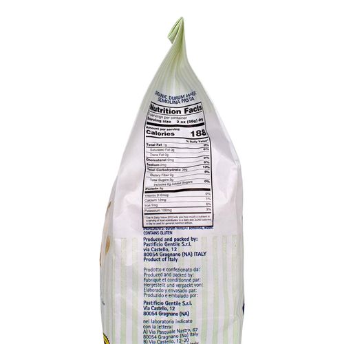 GENTILE Organic Durum Wheat Semolina pasta 500g "Vesuvio - 8 minutes" – additional view 2