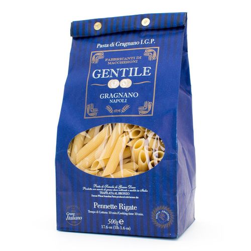 GENTILE Durum Wheat Semolina pasta 500g "Pennette Rigate - 10 minutes"