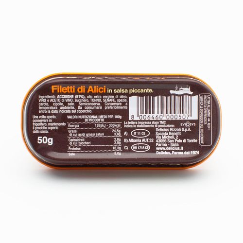 Anchovy Fillets in Spicy Sauce – 50g – additional view 2