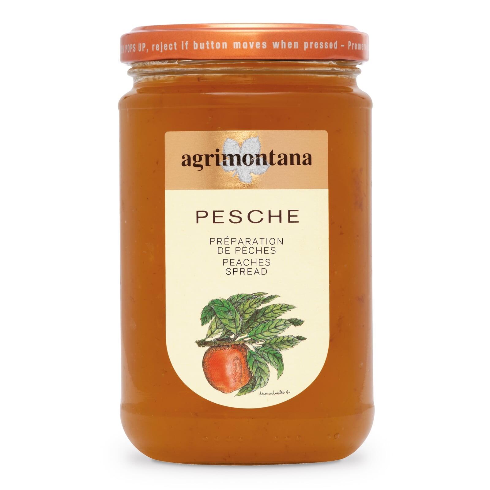 Agrimontana Peach Extra Jam Spread 330g