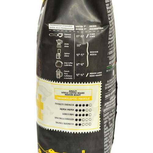 Caffè Vergnano 1882 Amalfi Coffee Beans 500g – side view