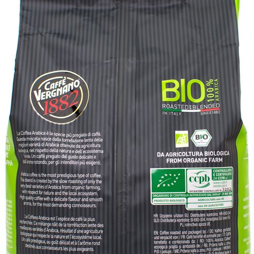 Caffè Vergnano 1882 BIO Organic Arabica 100% Coffee Beans 1kg – additional view 2