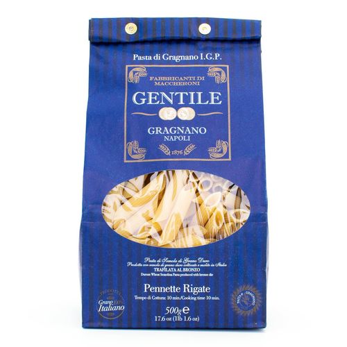 GENTILE Durum Wheat Semolina pasta 500g "Pennette Rigate - 10 minutes" – additional view